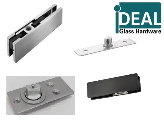 Kit ideal para puerta parcheada IPHKIT-2: sin cerradura ni manija para vidrio de 10 mm a 12 mm