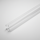 IPS1 透明 PVC 密封 135 度并擦拭 3/8" 玻璃
