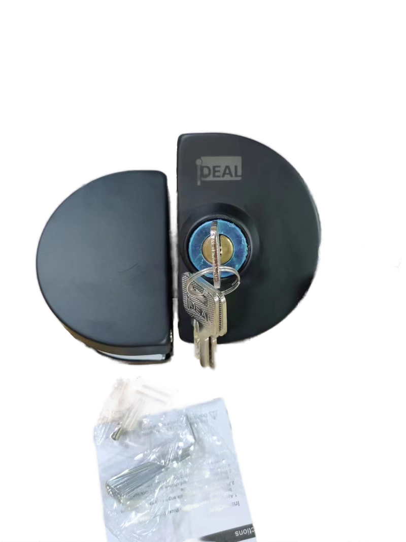 IPL5A5BBSS 拉丝不锈钢玻璃到玻璃锁 无切口适用于玻璃 10-12 毫米
