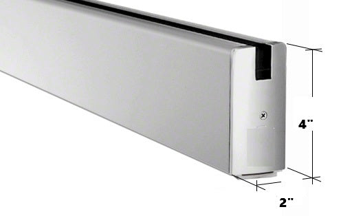 ISR4S SA/BL Side Rail For Fix Panels 24 ft x4"