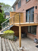 IPSQ40S42C316 Poste cuadrado de esquina de acero inoxidable de 42" SS316