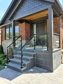 IPSQ40S42E316 Altura del extremo del poste cuadrado de acero inoxidable: 42" SS316