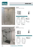 ISHP33CP/BN Bisagra biselada de 135 grados de vidrio a vidrio