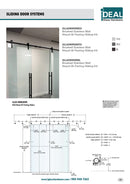 ISLLAGWM5DDPSS Polish Stainless Wall Mount Bi-Parting Sliding Kit