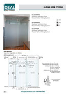 ISLLAGGM5BL Matte Black Glass Mount Roller Sliding System