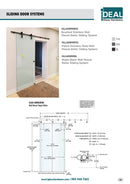 ISLLAGWM5BL Matte Black Wall Mount Roller Sliding System