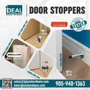 IDST307BS Tope de puerta simple de acero inoxidable cepillado de 2"