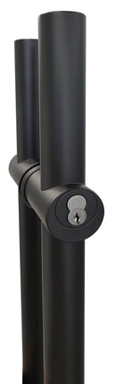 IGHL5548X48BL Tirador de escalera con bloqueo general de 60" de acero inoxidable negro mate CTC 48"