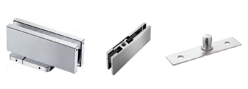 ICFH135BS/BLFS Full Set Heavy Duty (Out Door) Hydraulic Door Closer For 10mm-12mm(3/8"-1/2") Thick Glass