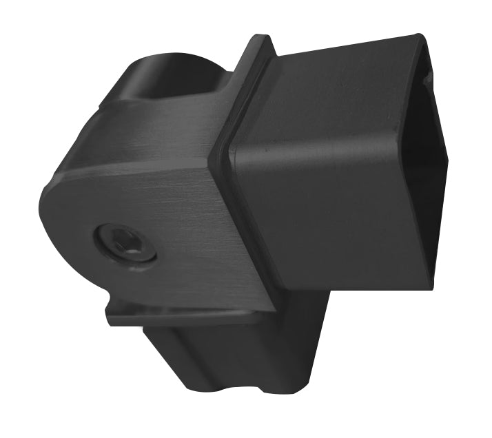IEBA4040F16BL 黑色可调节方形弯头适用于 40mmx40mm 管 SS316