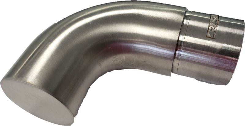 IEBER42404S Round Elbow With End For 42.4mm Tube SS304