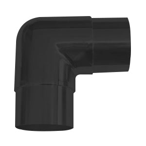IEBR424CP04BL 黑色 90 度圆形弯头，适用于 42.4 毫米管 SS304