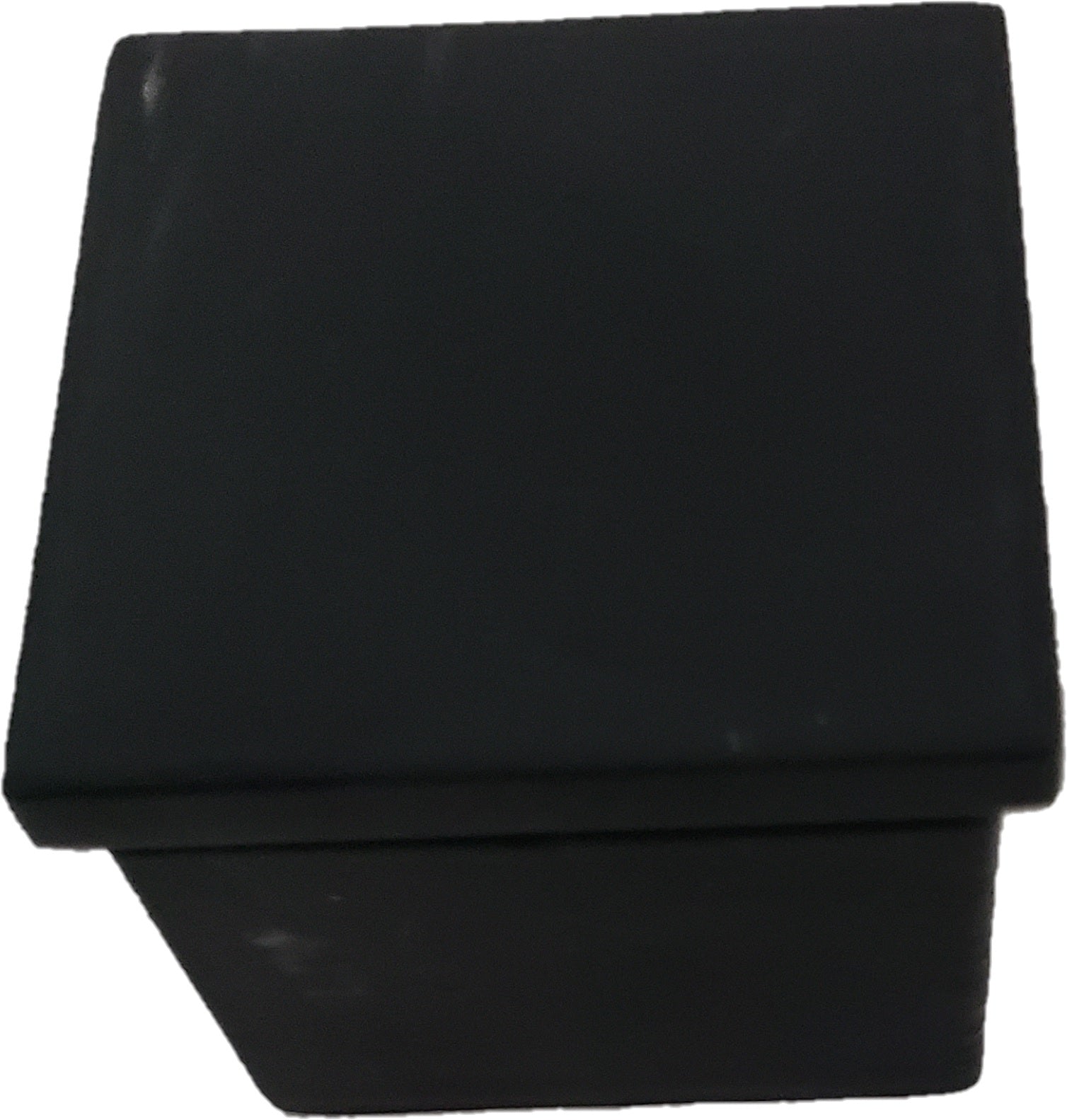 ICAPECSQ4004BL Matte Black Square Cap Rail End Cap For 40X40MM Tube