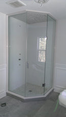 ISHV333EDCP Chrome Heavy Duty Glass to Glass 135 Degree Hinge For 10mm-12mm Glass