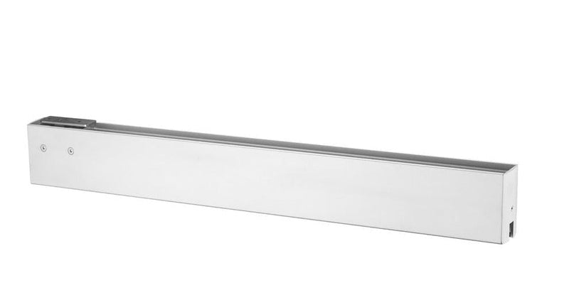 IDR100TOPPSS-Riel superior de puerta de acero inoxidable pulido derecho 35-3/4 con pivote de techo
