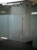 ISLTOPM01BS Brushed Stainless Top Hung Single Door Sliding For Glass Doors  3/8"-1/2" Glass