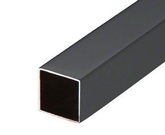 ISQHRP1121904BL Tubo cuadrado de acero inoxidable negro 40x40x 2,0 mm 19 FT.