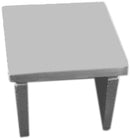 IEC2521SHRBS 迷你方帽导轨端盖 适用于 25mm x 21mm SS316