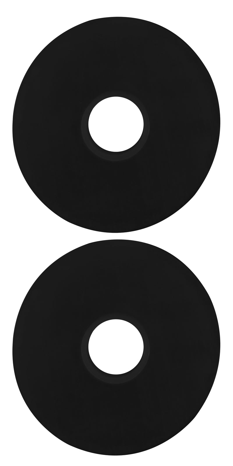 ISOGAS2DBL 黑色塑料垫圈 2 英寸直径一对
