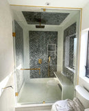 ITB6X18EDCP/BN/BM/BG/PN Square 6"x18" Towel Bar Combination Pull