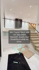 IMINISGRCAP16BL 黑色迷你方形盖轨 25 毫米 x 21 毫米 19 英尺 SS316