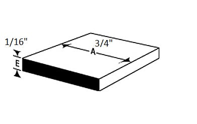 ICHFLAT3412BL Aluminio plano negro mate 3/4"x 1/16" 12 pies