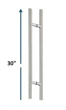 IGH5518x18BS/PS/BL Round  Ladder Handle  CTC 18"  Back-to-Back Pull Overall 30"