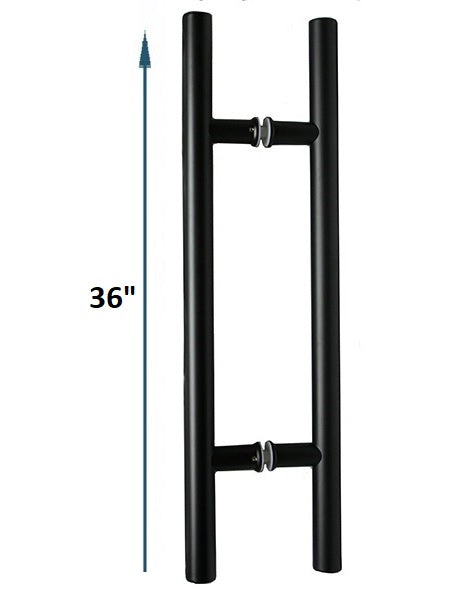 IGH5524X24BS/PS/BL/BG Round Ladder Handle CTC 24" Back-to-Back Pull Overall 36"