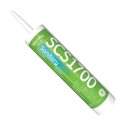 SCS1700 Sanitary Silicone Sealant, 10 Fl Oz Cartridge, Clear