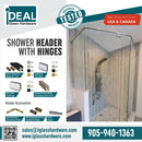 IHEADER144BA/BN/BL/BG-Kit Ideal Aluminum Deluxe Shower Door Header Kit - (12ft)144inch