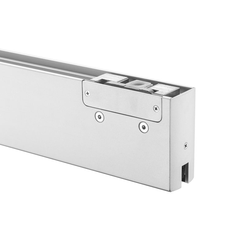 IDR100TOPPSS-Left Polish Stainless Top Door Rail 35-3/4 with Ceiling Pivot