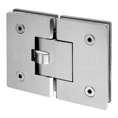 IDHSC2 Brushed Stainless Glass To Glass 180 Degree Self Closing Hinge