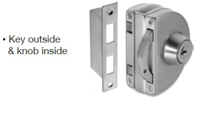 IPL5ABSS 拉丝不锈钢墙到玻璃锁无切口适用于 10-12 毫米厚的玻璃