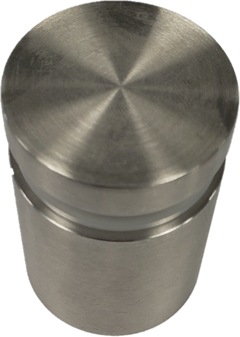 ISO112112CBS Brushed Stainless Standoff 1-1/2"Dia X 1-1/2"Base SS316