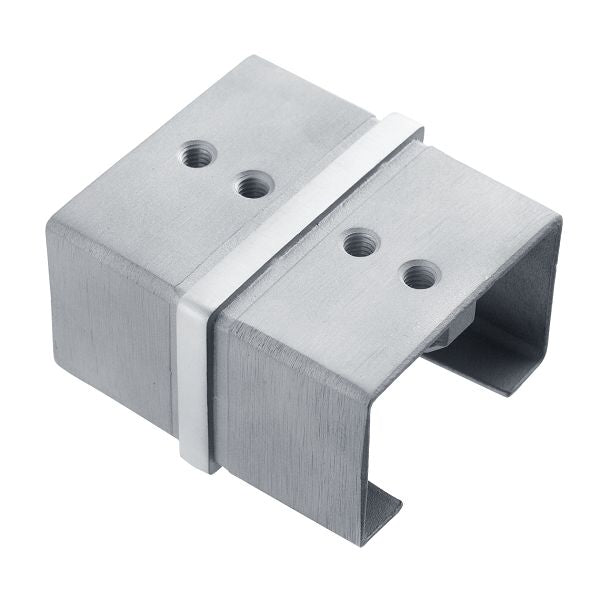 IEBL180CAPSQ16S SQUARE STRAIGHT CONNECTOR FOR 40 x 40mm HANDRAIL SS316