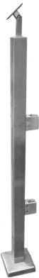 IPSQ40S36E316 Square Stainless Steel Post End 36" SS316